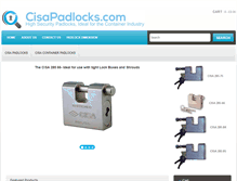 Tablet Screenshot of cisapadlocks.com